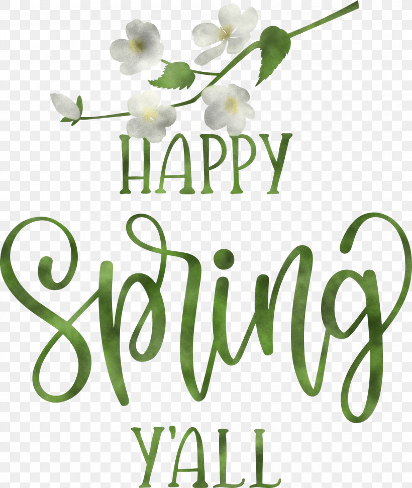 Happy Spring Spring, PNG, 2533x3000px, Happy Spring, Cut Flowers, Floral Design, Flower, Green Download Free