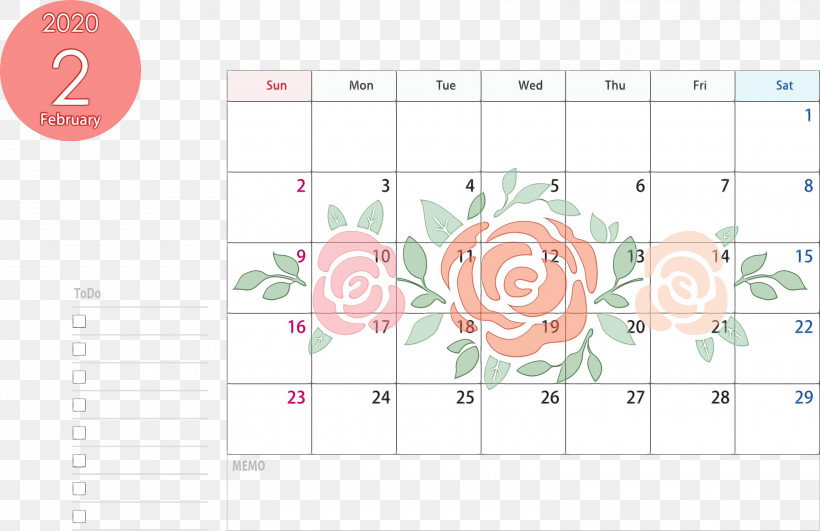 Text Pink Line Font Pattern, PNG, 3000x1943px, 2020 Calendar, February 2020 Calendar, Circle, February 2020 Printable Calendar, Line Download Free