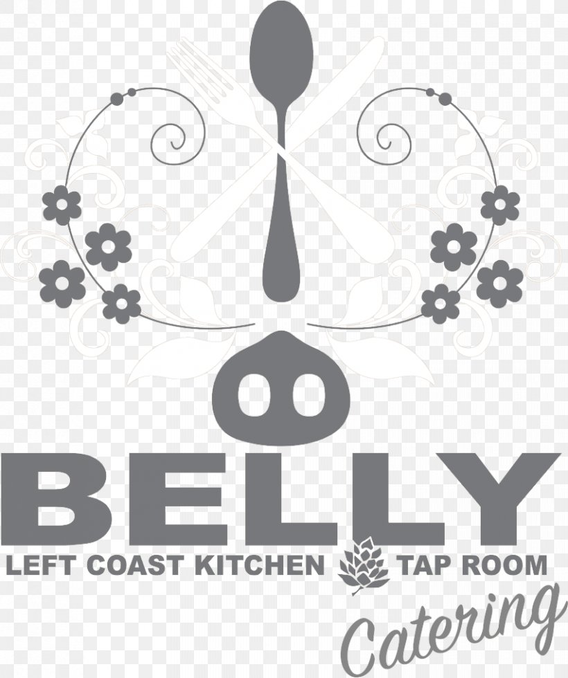 Belly Left Coast Kitchen & Taproom Catering Taco Meal Holiday Street, PNG, 852x1019px, Catering, Black And White, Brand, California, Communication Download Free