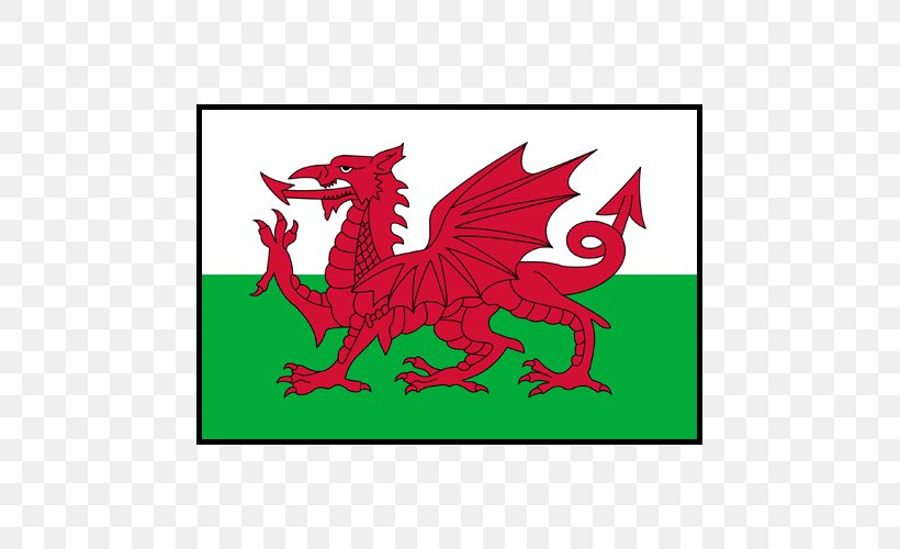 Flag Of Wales Welsh Dragon Flag Of The United Kingdom, PNG, 500x500px, Flag Of Wales, Dragon, Fictional Character, Flag, Flag Day Download Free