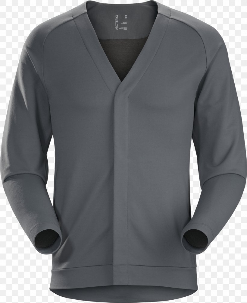 Hoodie Cardigan Arc'teryx Sweater Jacket, PNG, 1306x1600px, Hoodie, Active Shirt, Black, Blazer, Cardigan Download Free