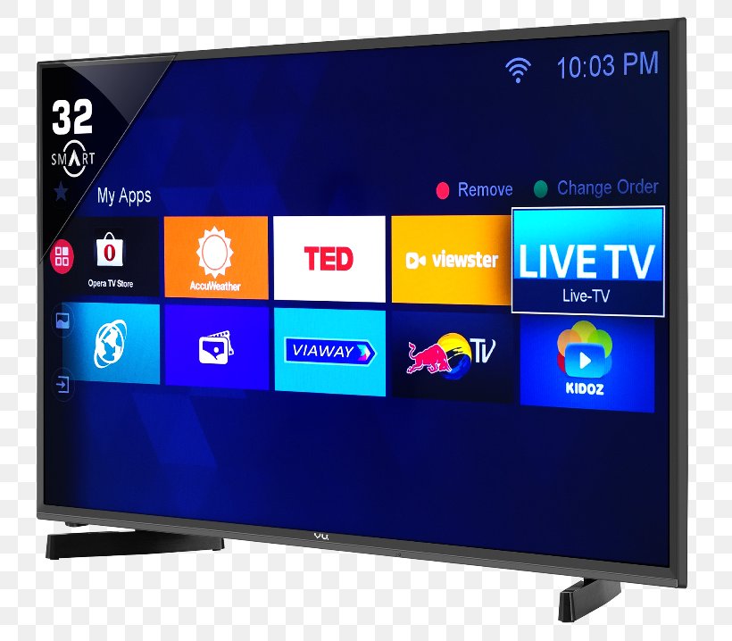 LED-backlit LCD Smart TV Vu Televisions HD Ready, PNG, 800x718px, 4k Resolution, 32 Inch, Ledbacklit Lcd, Advertising, Computer Monitor Download Free