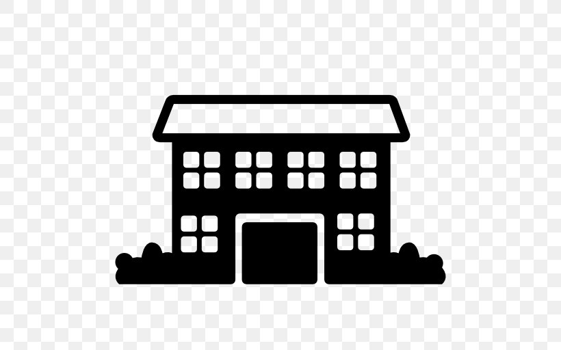 House Building Symbol Download, PNG, 512x512px, House, Area, Black And White, Building, English Country House Download Free