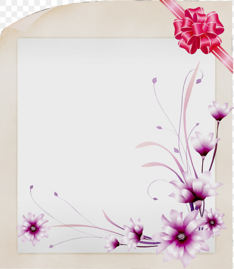 Picture Frame, PNG, 1726x1984px, Flower Rectangular Frame, Floral Design, Floral Rectangular Frame, Flower, Paint Download Free