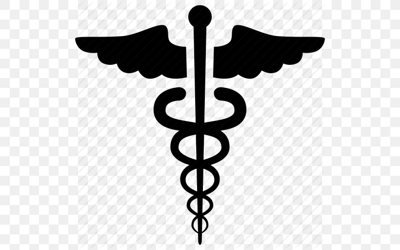 Staff Of Hermes Caduceus As A Symbol Of Medicine, PNG, 512x512px, Medicine, Black And White, Brand, Health, Health Care Download Free