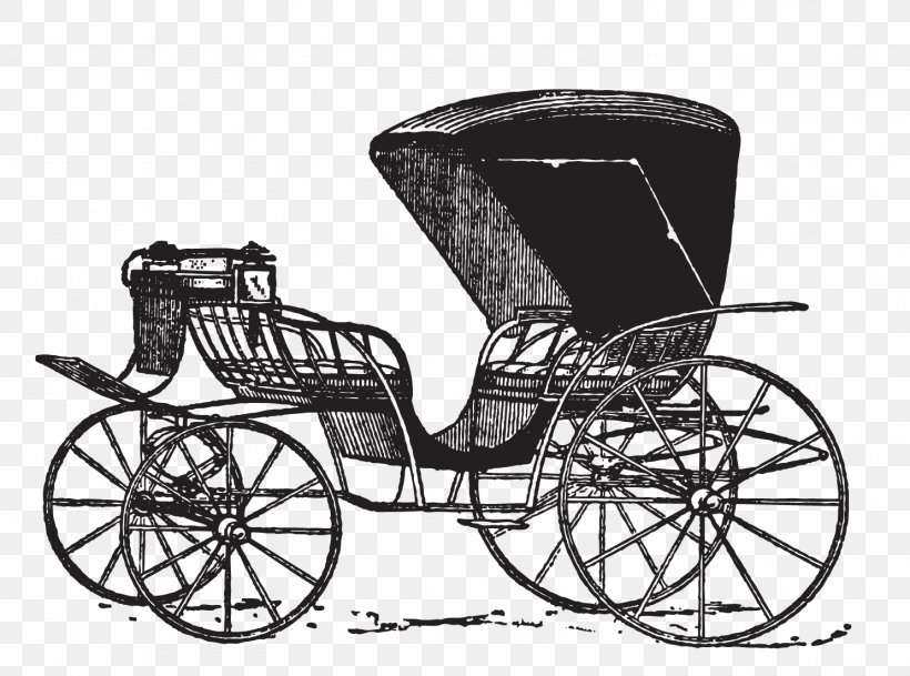 Carriage Horse And Buggy Clip Art, PNG, 1486x1104px, Car, Automotive Design, Black And White, Carriage, Cart Download Free