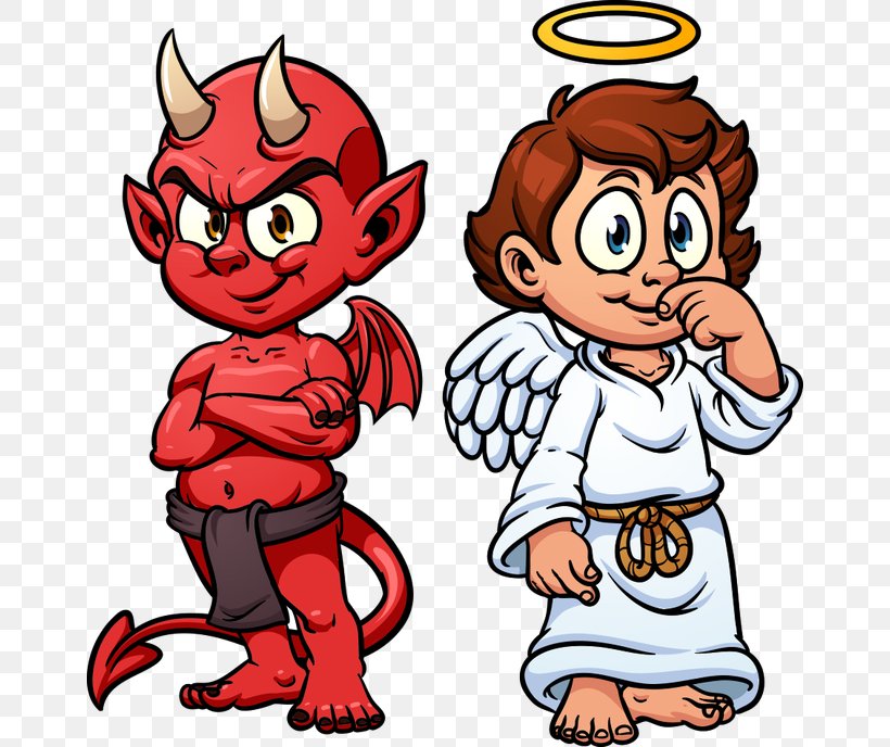 Devil Angel Vector Graphics Clip Art Satan, PNG, 660x688px, Watercolor, Cartoon, Flower, Frame, Heart Download Free
