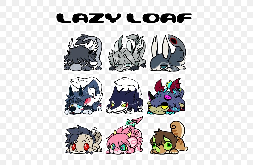 Lazy Loafs Clip Art, PNG, 500x536px, Loaf, Artwork, Bread, Carnivoran, Cartoon Download Free