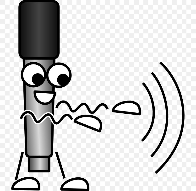 Microphone Sound Wave Comics, PNG, 725x800px, Microphone, Area, Black And White, Cartoon, Comics Download Free
