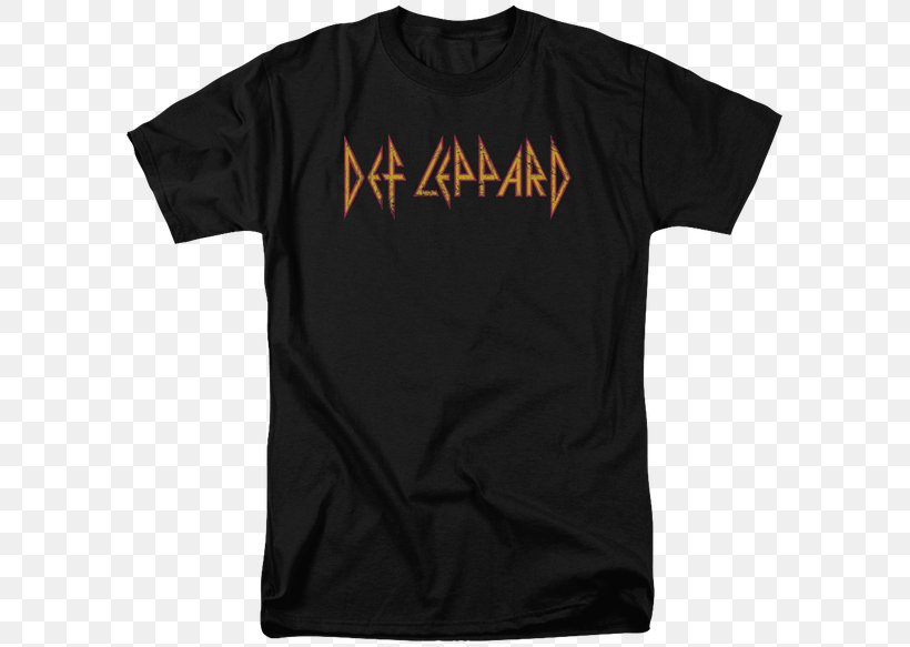 T-shirt Hysteria World Tour Def Leppard Pyromania, PNG, 600x583px, Tshirt, Active Shirt, Baby Toddler Onepieces, Black, Brand Download Free