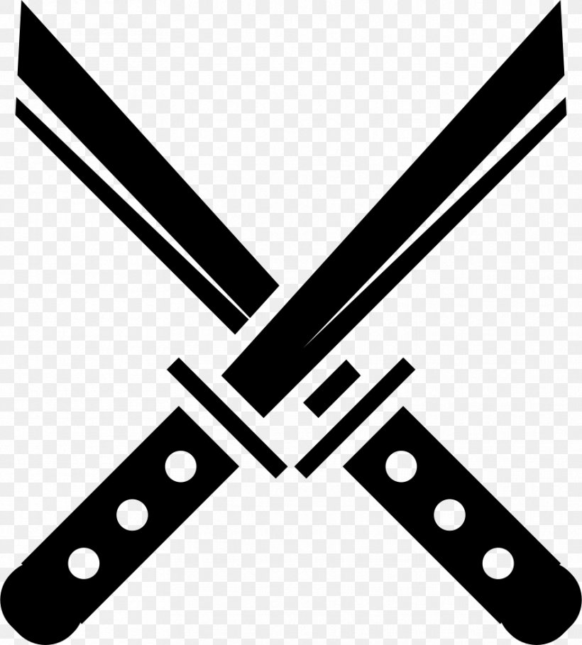 Katana Clip Art Vector Graphics Image, PNG, 884x980px, Katana, Automotive Exterior, Black, Black And White, Hardware Accessory Download Free