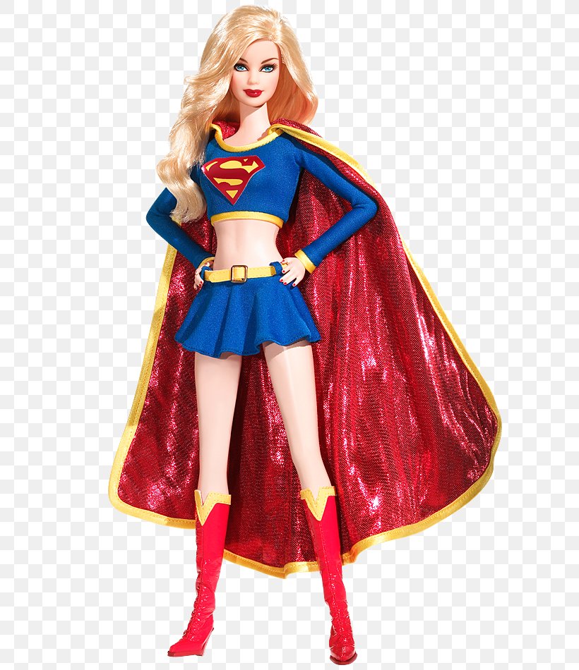 Supergirl Barbie Doll, PNG, 640x950px, Watercolor, Cartoon, Flower, Frame, Heart Download Free