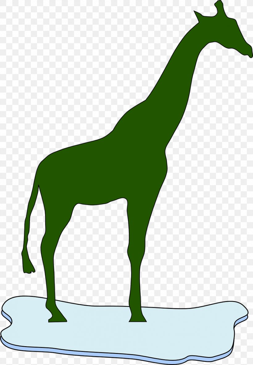 Northern Giraffe Silhouette Clip Art, PNG, 887x1280px, Northern Giraffe, Animal, Animal Figure, Area, Black And White Download Free