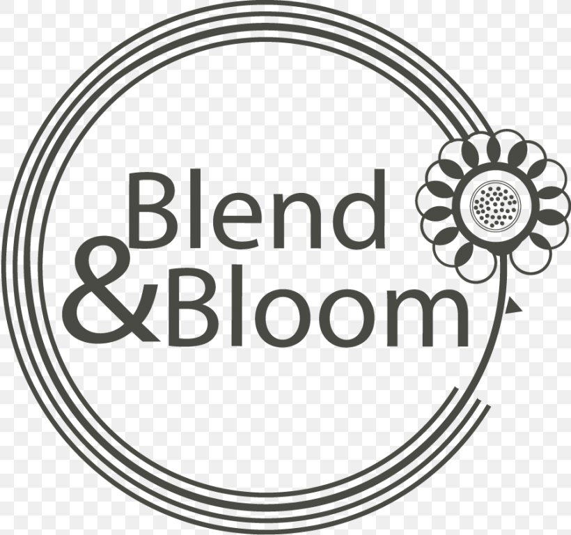 Blend & Bloom Logo Brand Font Web Design, PNG, 820x768px, Logo, Area, Basingstoke, Black, Black And White Download Free
