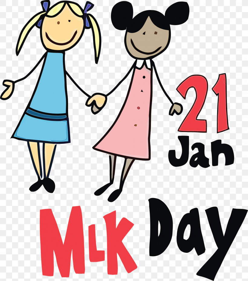 Cartoon People Pink Friendship Interaction, PNG, 2649x3000px, Martin Luther King Jr Day, Cartoon, Child, Friendship, Fun Download Free