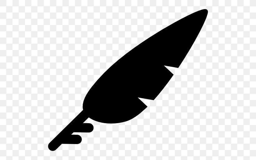 Pens Writing Implement Feather, PNG, 512x512px, Pens, Black, Black And White, Feather, Gratis Download Free