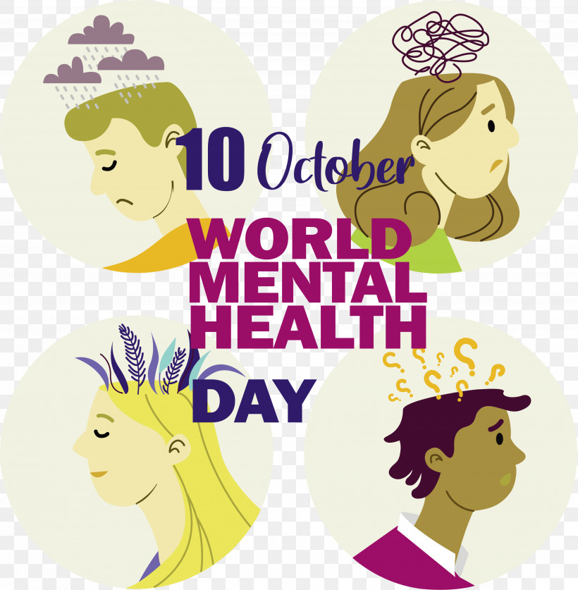 World Mental Health Day, PNG, 3519x3592px, World Mental Health Day, Global Mental Health, Mental Health, Mental Illness, World Health Day Download Free