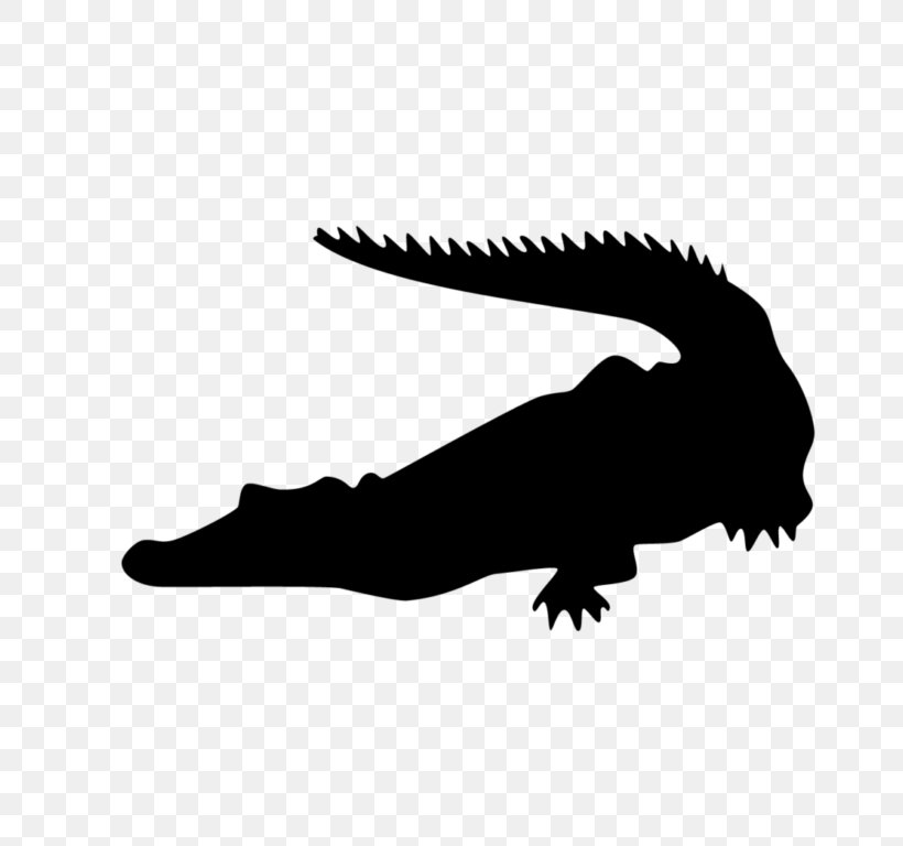 Crocodiles Alligators Silhouette Clip Art, PNG, 768x768px, Crocodile, Alligators, Beak, Black And White, Crocodiles Download Free
