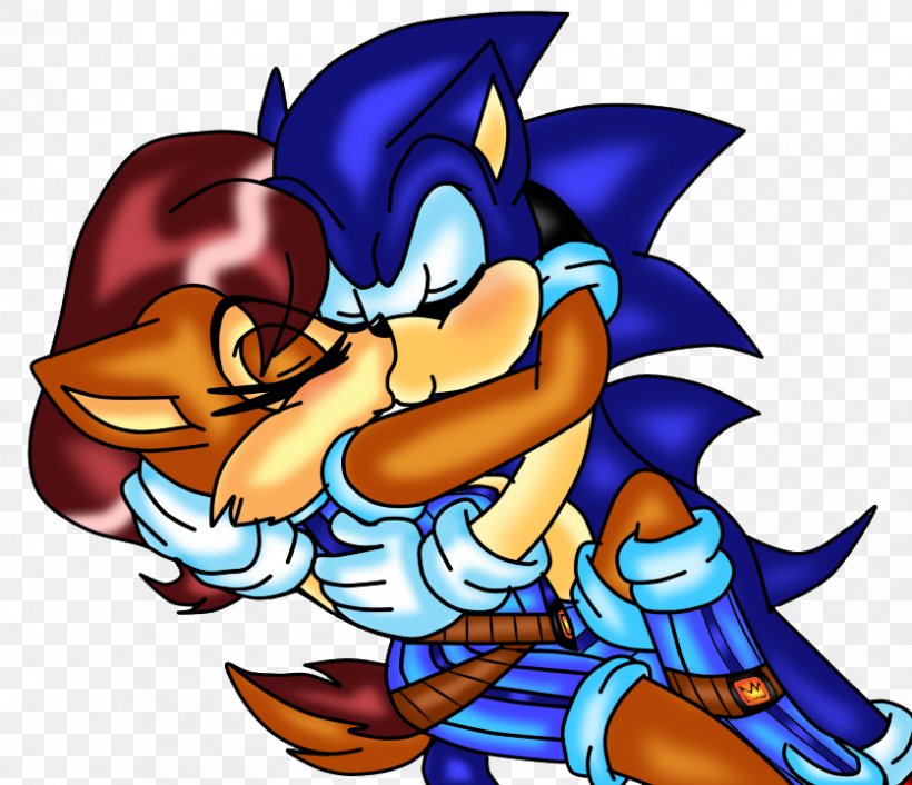 sally acorn and tails kiss