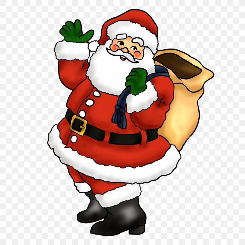 Santa Claus Christmas Day Clip Art Father Christmas Sticker, PNG, 1600x1600px, Santa Claus, Art, Christmas, Christmas Day, Christmas Decoration Download Free