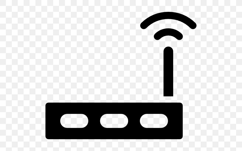 Wireless Router Wi-Fi, PNG, 512x512px, Wireless Router, Area, Black, Black And White, Brand Download Free