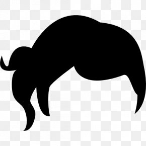 Hair Shape - Black Hair Shape Long Hair PNG