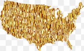 Gold Gradient Maps - United States California Gold Rush Gold Placer Claim Clip Art PNG