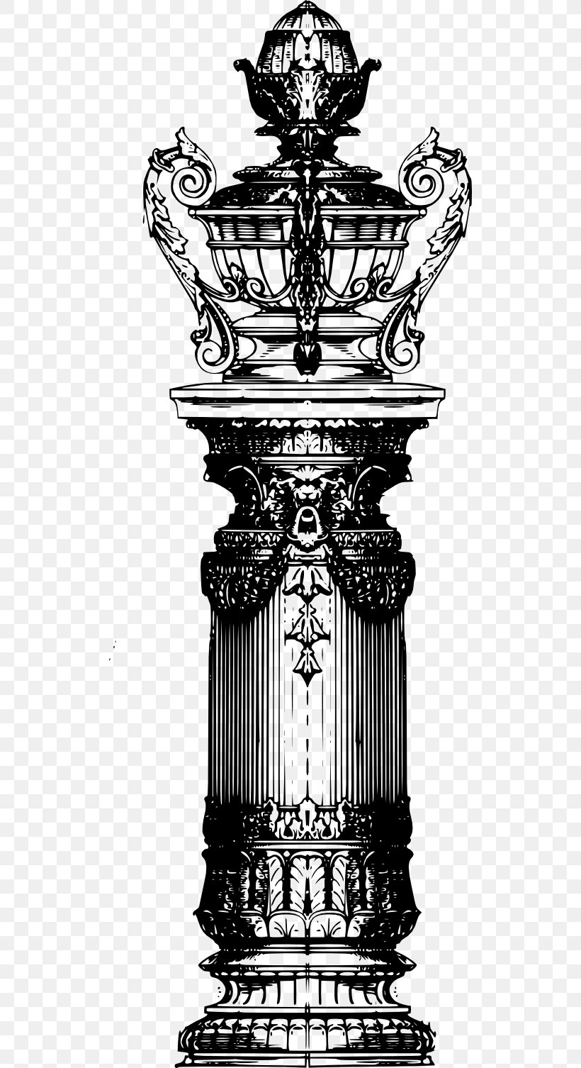 Clip Art, PNG, 512x1506px, Art, Black And White, Column, Decorative Arts, Line Art Download Free