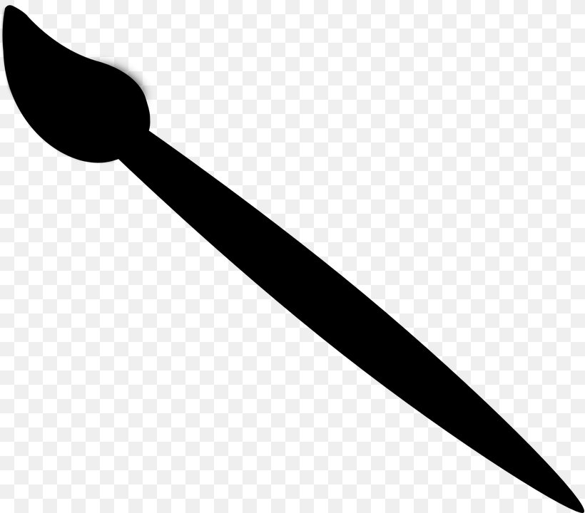 Arrow, PNG, 819x720px, Brush, Black And White, Cold Weapon, Paintbrush, Painting Download Free