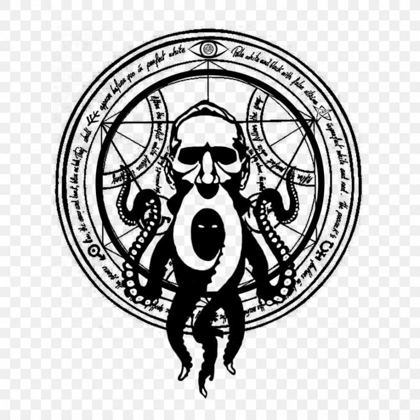 Esoteric Order Of Dagon Logo Arkham Cthulhu, PNG, 894x894px, Esoteric Order Of Dagon, Arkham, Art, Black, Black And White Download Free