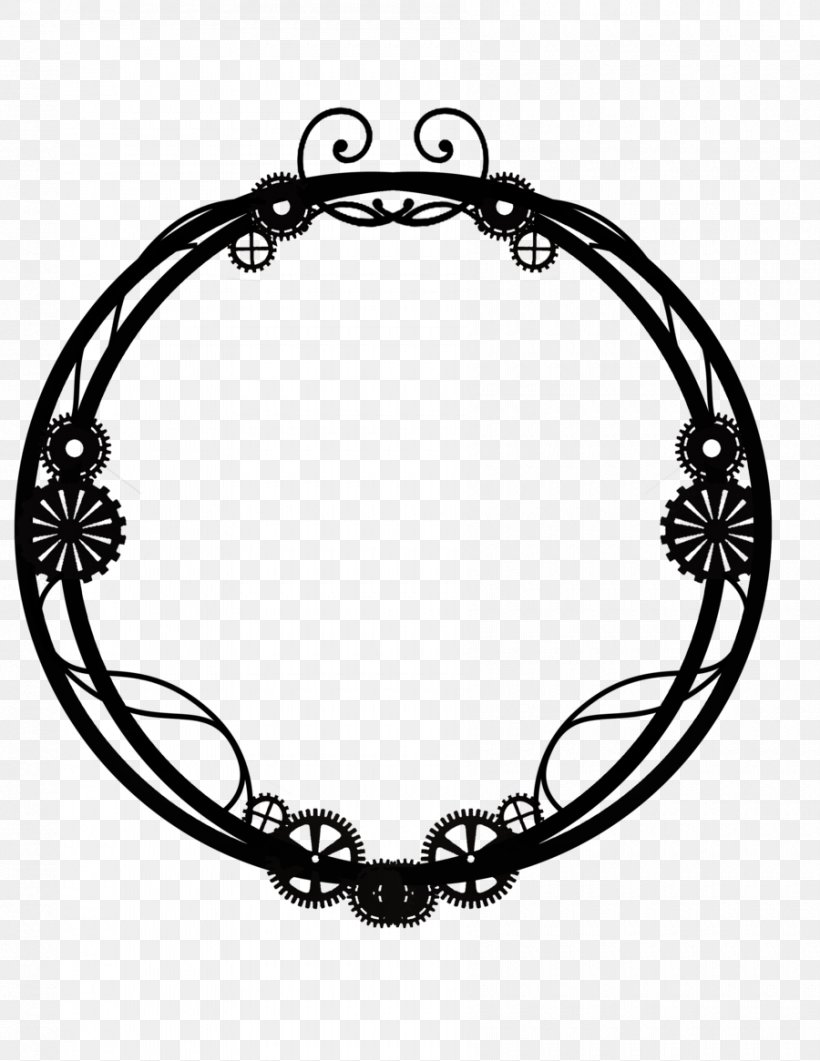 Picture Frames DeviantArt Steampunk Clip Art, PNG, 900x1165px, Picture Frames, Art, Black And White, Body Jewelry, Bracelet Download Free