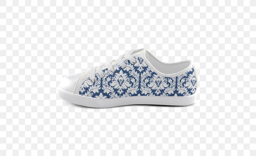 Sneakers Damask White Textile Pattern, PNG, 500x500px, Sneakers, Bedding, Blanket, Blue And White Porcelain, Brocade Download Free