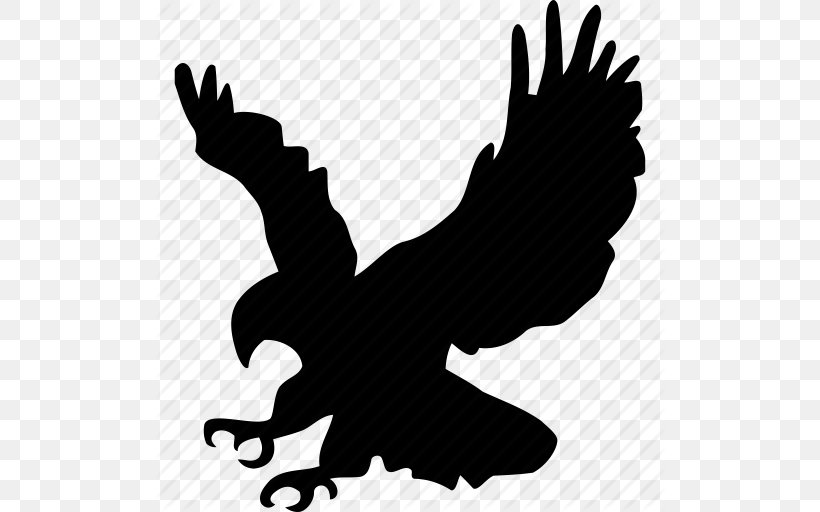Bald Eagle Bird Golden Eagle Clip Art, PNG, 512x512px, Bald Eagle, Beak, Bird, Bird Of Prey, Black And White Download Free