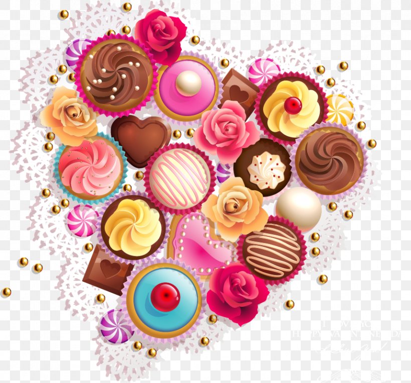 Cupcake Sweetness Frosting & Icing Candy Heart, PNG, 856x799px, Cupcake, Baking, Bonbon, Cake, Candy Download Free
