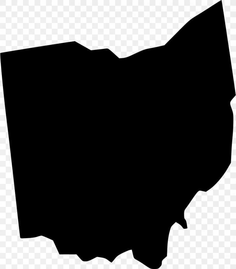 Ohio Map Line Art Clip Art, PNG, 858x980px, Ohio, Art, Black, Black And White, Blank Map Download Free