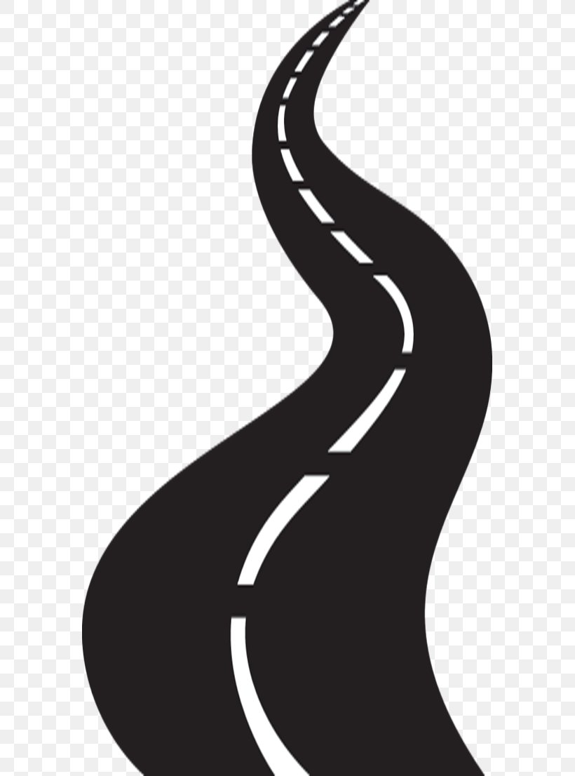 Road Clip Art, PNG, 585x1106px, Road, Black, Black And White, Finger, Graphic Arts Download Free