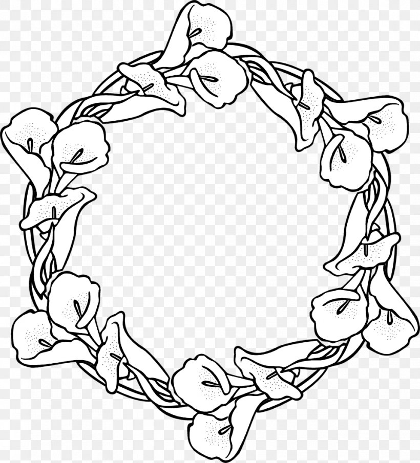 Wreath Garland Coloring Book Drawing Clip Art, PNG, 958x1058px, Wreath, Advent, Advent Wreath, Art, Black And White Download Free