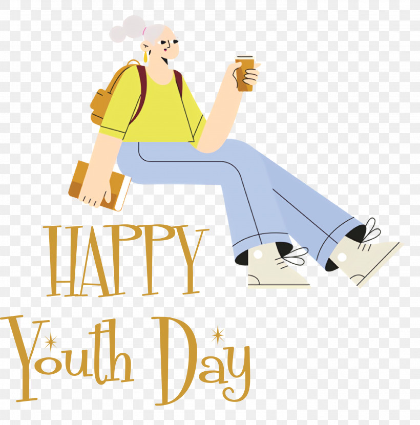 Youth Day, PNG, 2962x3000px, Youth Day, Cartoon, Happiness, Joint, Logo Download Free