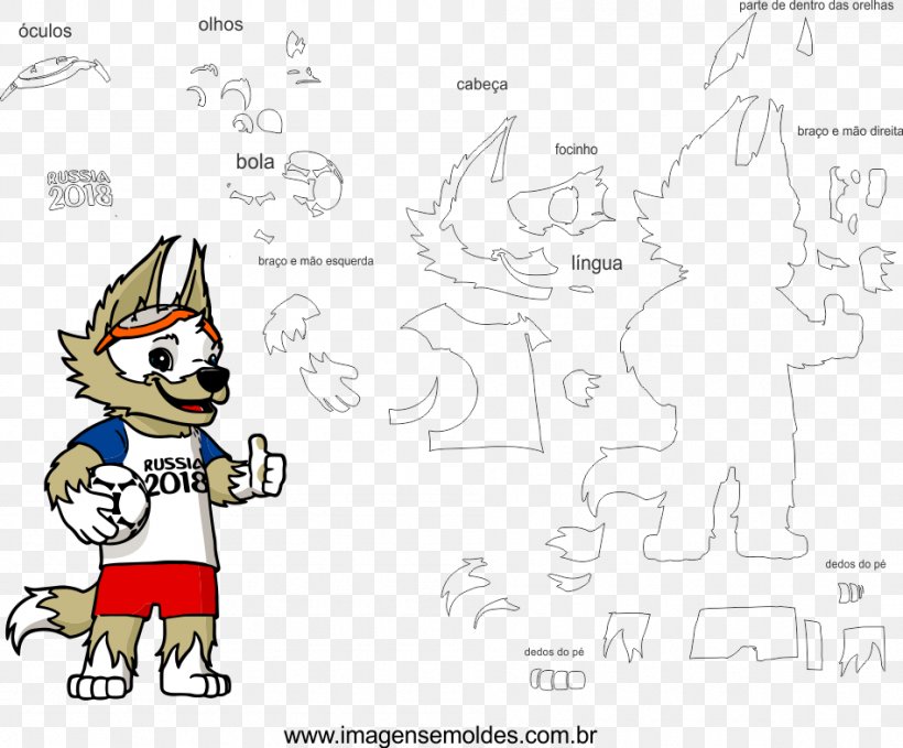 2018 World Cup Russia FIFA World Cup Official Mascots Zabivaka, PNG, 948x785px, 2017 Fifa Confederations Cup, 2018 World Cup, Area, Art, Carnivoran Download Free