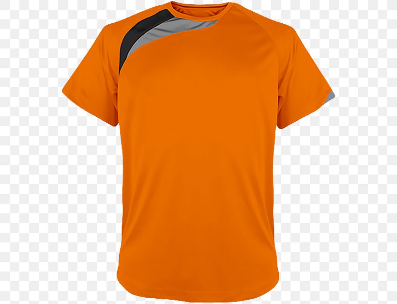 T-shirt Orange Sportswear Clothing, PNG, 570x627px, Tshirt, Active Shirt, Clothing, Cotton, Green Download Free