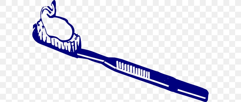 Toothbrush Tooth Brushing Clip Art, PNG, 600x348px, Toothbrush, Area, Baseball Equipment, Black And White, Blue Download Free