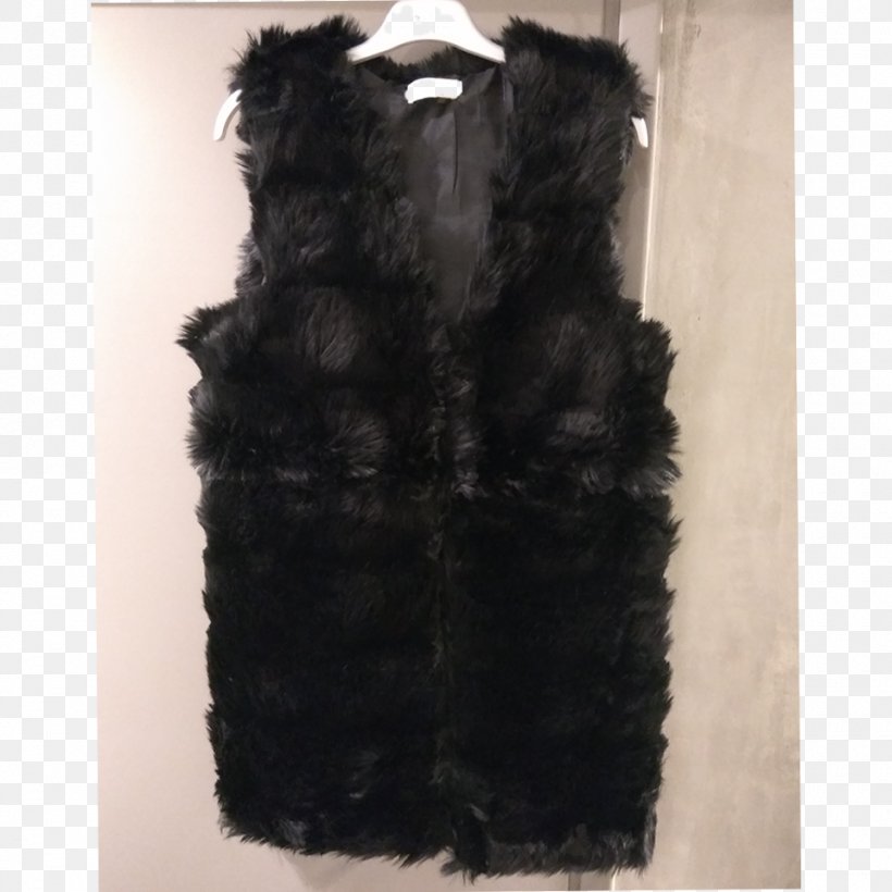 Fur Gilets Black M, PNG, 960x960px, Fur, Black, Black M, Fur Clothing, Gilets Download Free