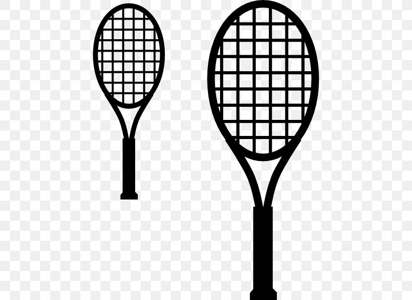 Racket Tennis Rakieta Tenisowa Clip Art, PNG, 450x598px, Racket, Area, Ball, Black And White, Rackets Download Free