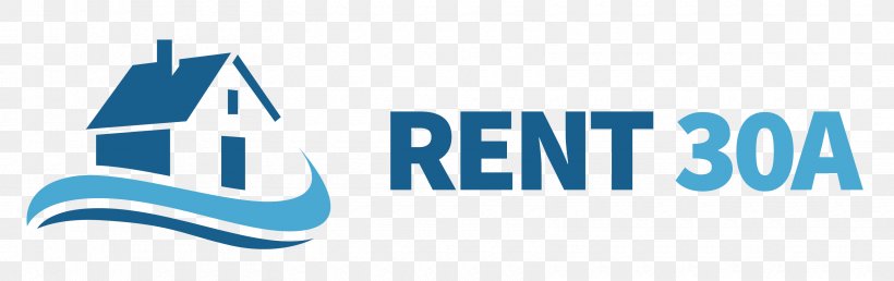 Renting Real Estate Florida State Road 30A House Logo, PNG, 3340x1053px, Renting, Area, Beach, Blue, Brand Download Free