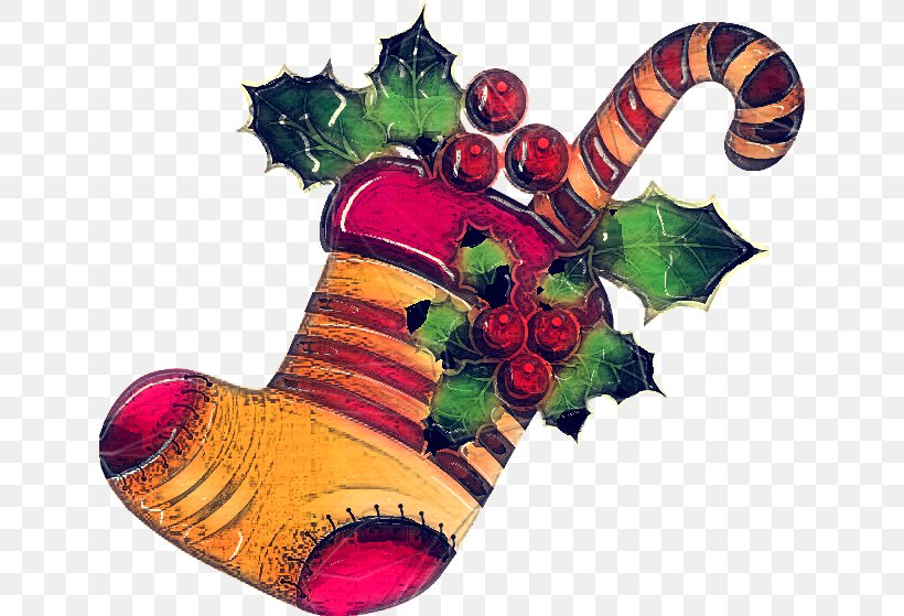 Christmas Stocking, PNG, 640x559px, Christmas Stocking, Christmas, Holly, Plant Download Free