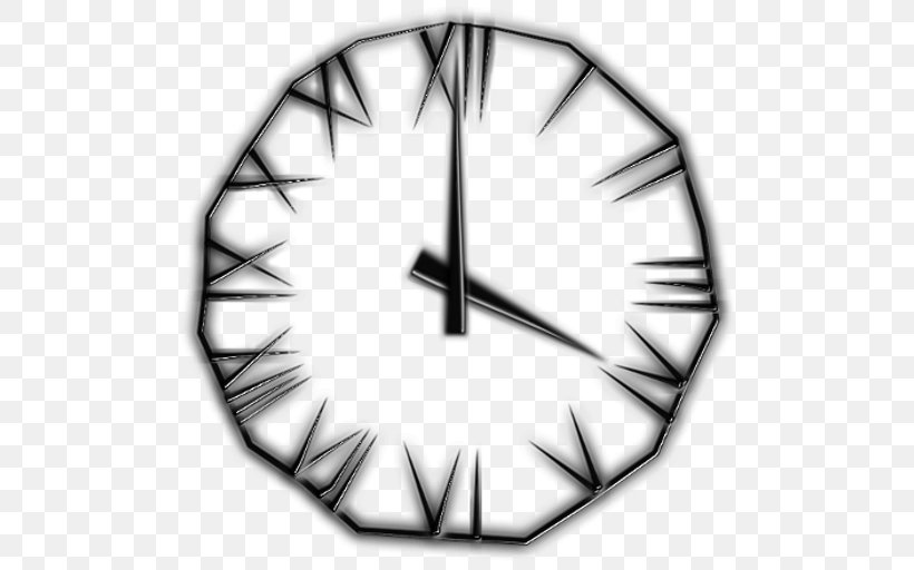Clock Time Bilderuhr Digital Data, PNG, 512x512px, Clock, Black And White, Digital Data, Gratis, Home Accessories Download Free