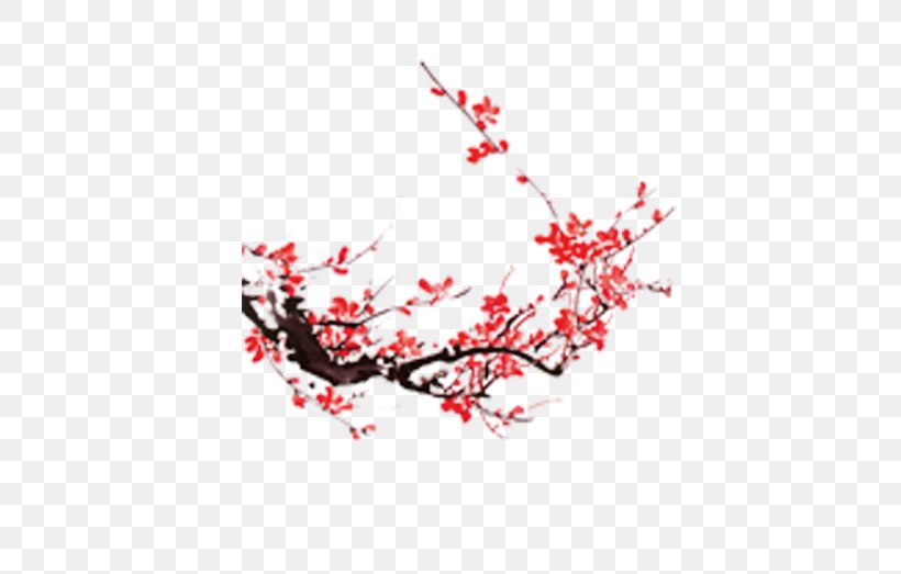 Ink Wash Painting Plum Blossom Chinese Painting, PNG, 668x523px, Ink Wash Painting, Ameixeira, Animation, Blog, Branch Download Free