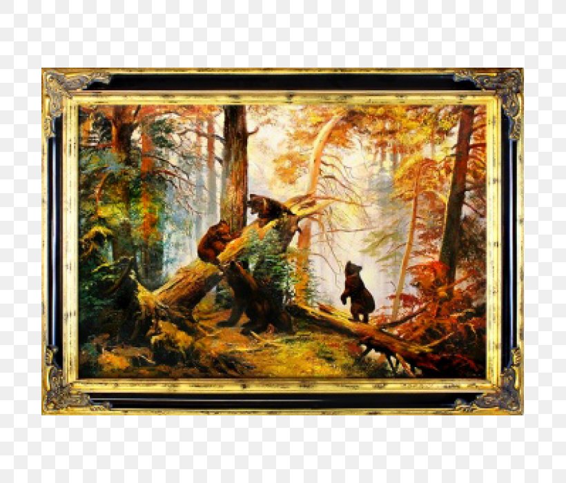 Morning In A Pine Forest The Kiss Oil Painting Landscape Painting, PNG, 700x700px, Morning In A Pine Forest, Architecture, Art, Artist, Artwork Download Free