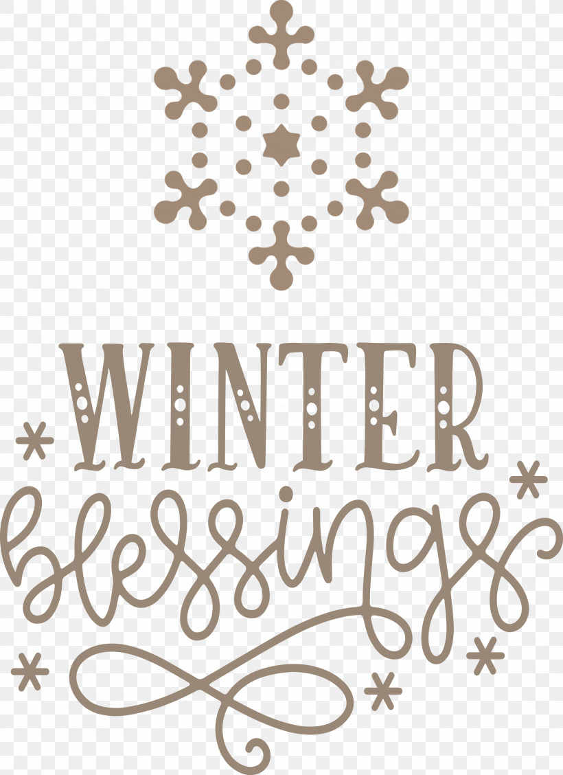 Winter Blessings, PNG, 2180x3000px, Winter Blessings, Calligraphy, Flower, Line, Logo Download Free