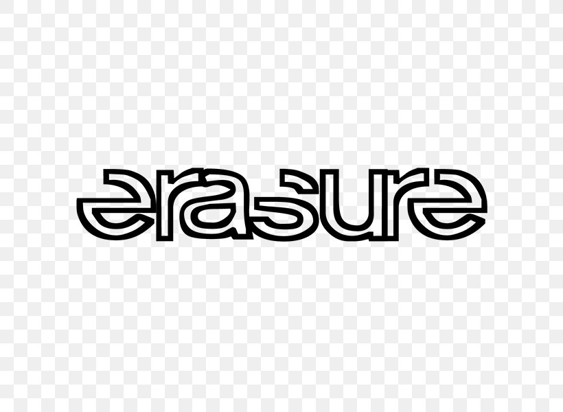 Erasure Synth-pop Logo World Be Gone (Single Mix) Font, PNG, 600x600px, Erasure, Area, Black, Black And White, Brand Download Free